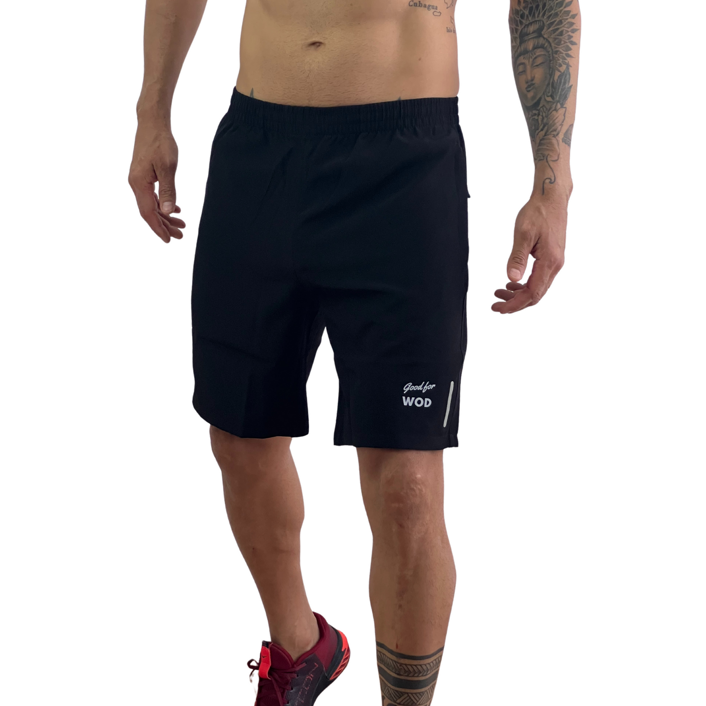 Pantalón corto deportivo hombre "GoodForWod" negro