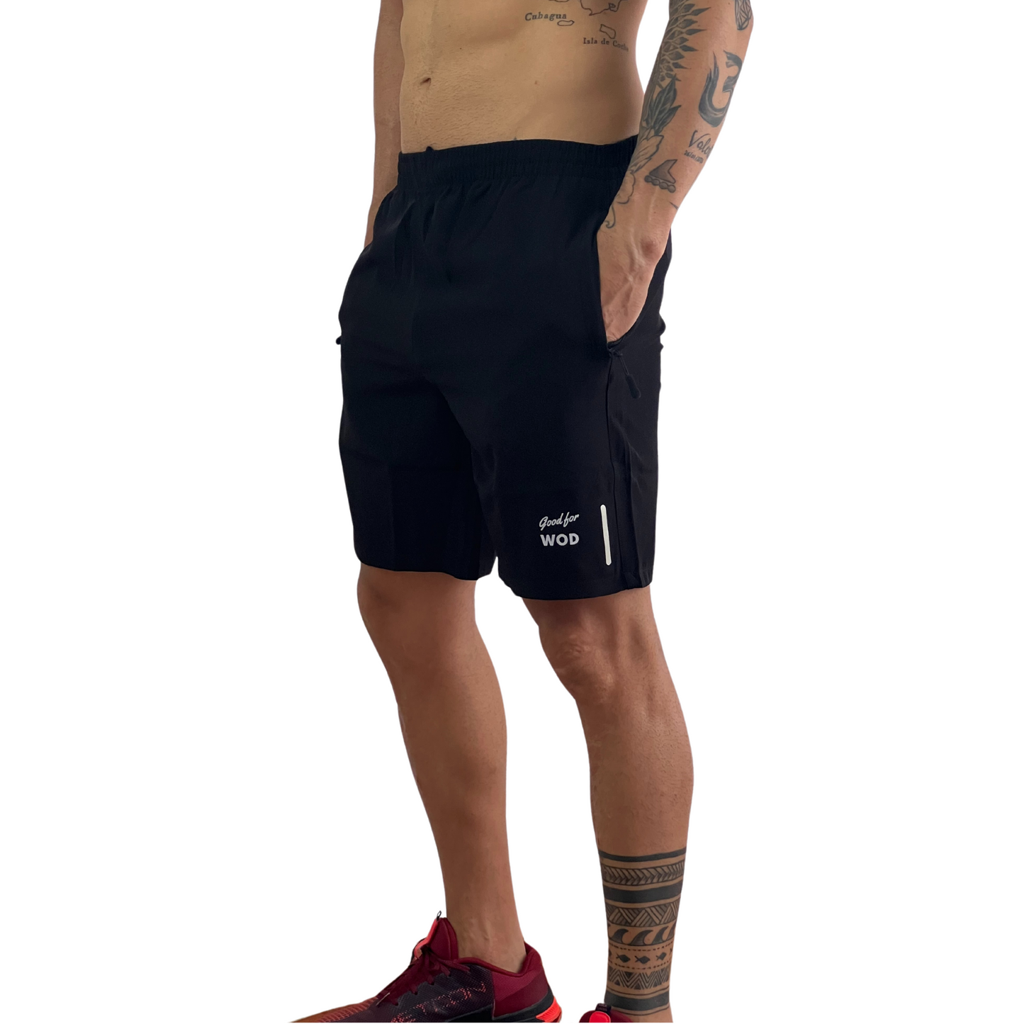 Pantalón corto deportivo hombre "GoodForWod" negro