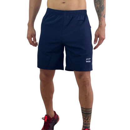 Pantalón corto deportivo hombre "GoodForWod" azul marino